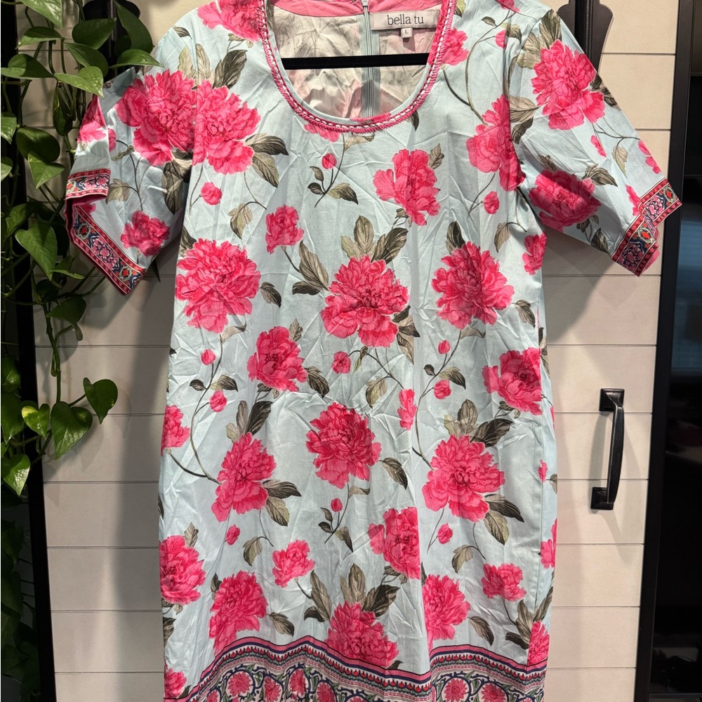 Bella Tu Pink Floral Dress